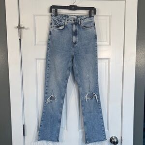 Zara Distressed Blue Women's Jeans